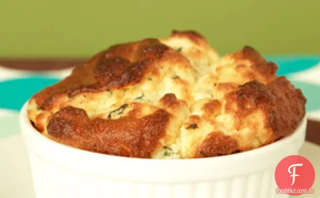 Cheddar E Suflê De Espinafre