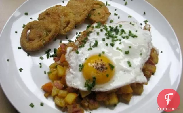 Brunch de domingo: abóbora, Pancetta e batata Hash