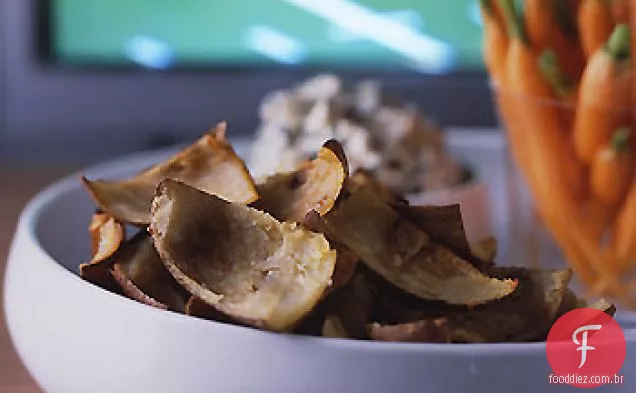 Peles De Batata Assadas Com Alho