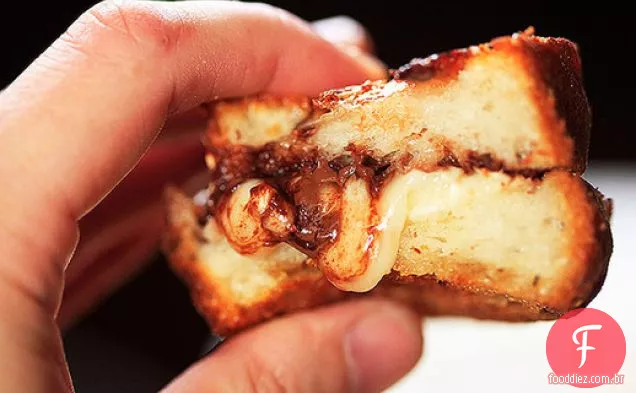 Queijo grelhado Brie e Nutella