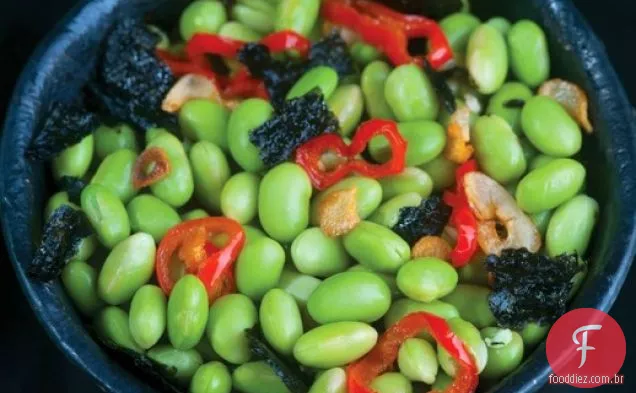 Nori Edamame torrado do maduro com alho-ChileOil