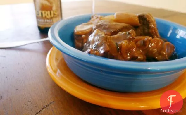 A arte de comer Carbonade à la Gueuze