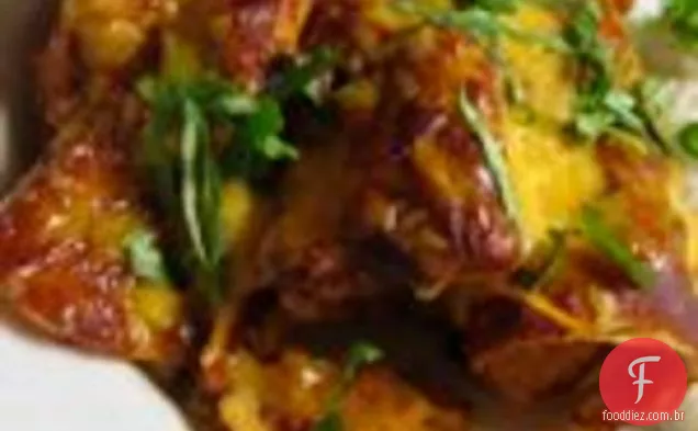 Meat Lite: Enchiladas de batata doce e frango com molho Chileno