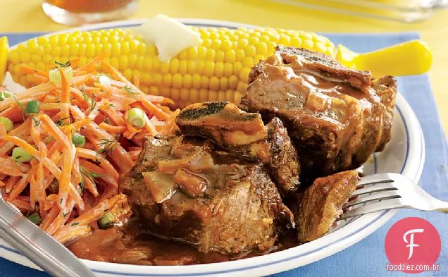 Churrasco carne costelas curtas