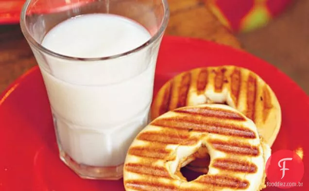 Baby PB & J Bagel Sandwiches