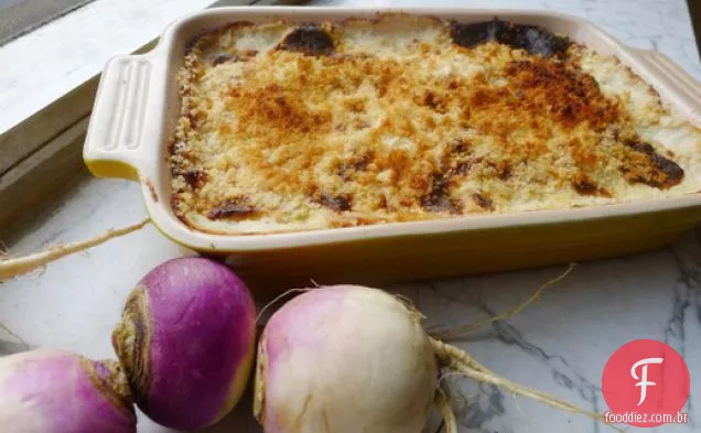 A arte de comer nabo gratinado