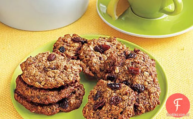 Biscoitos De Aveia Com Passas Duplas