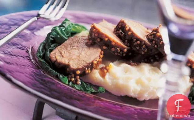 Lombo de porco com Chutney de Damasco