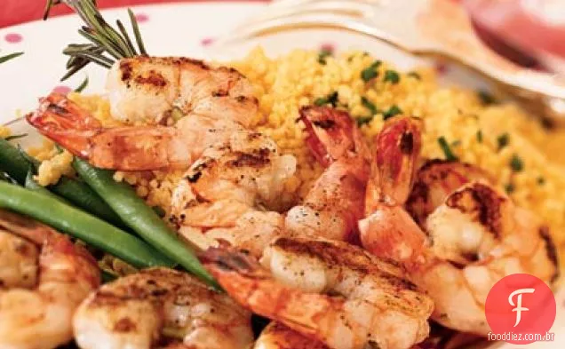 Espetos Scampi Camarão Alecrim