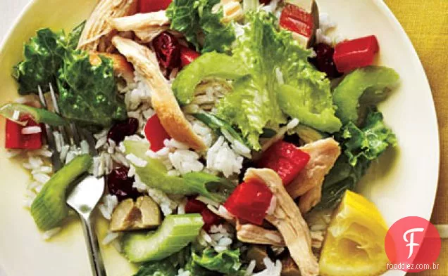 Salada fria de frango e arroz