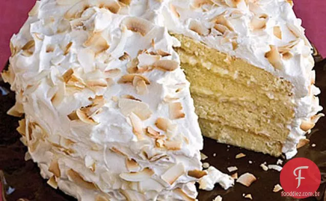 Bolo De Coco De Quatro Camadas