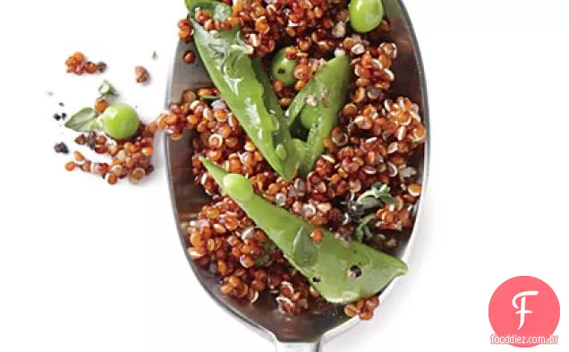 Quinoa Da Ervilha Do Lemon-Snap