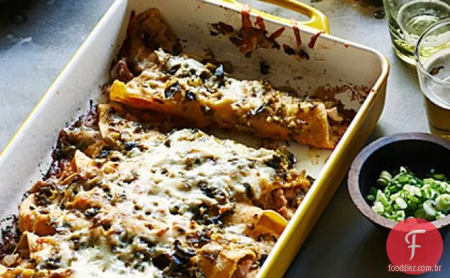 Verde Chile Frango Enchiladas