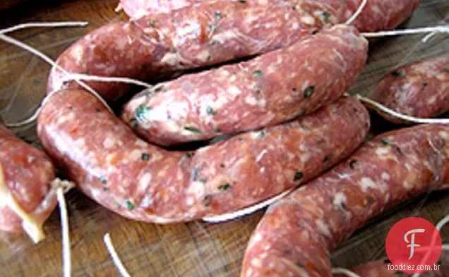 Cozinhe o livro: salsicha de porco Spiedini com Bocconcini e tomate cereja