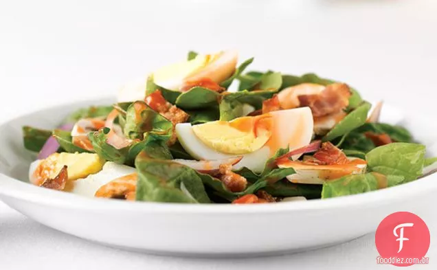 Salada De Espinafre Com Bacon
