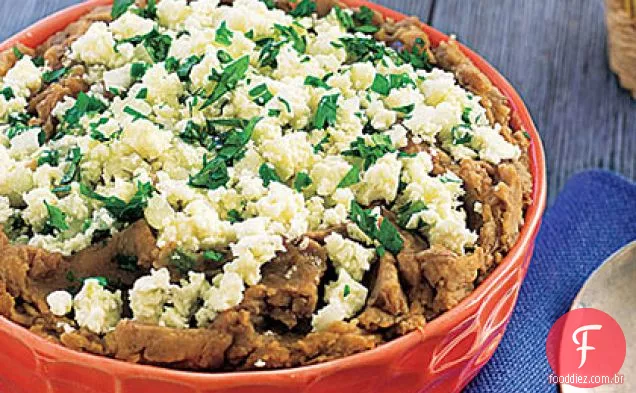 Jalapeño e limão Refried feijão