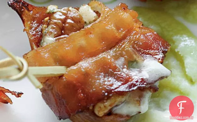 Figos De Bourbon Embrulhados Em Bacon
