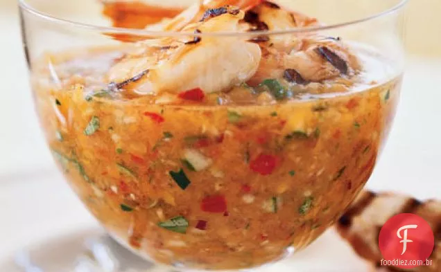Gazpacho Camarão Grelhado