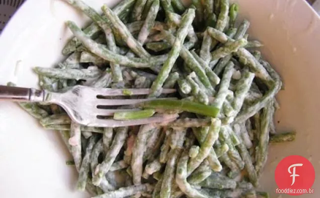 Jantar Esta Noite: Salada De Feijão Verde Com Creme