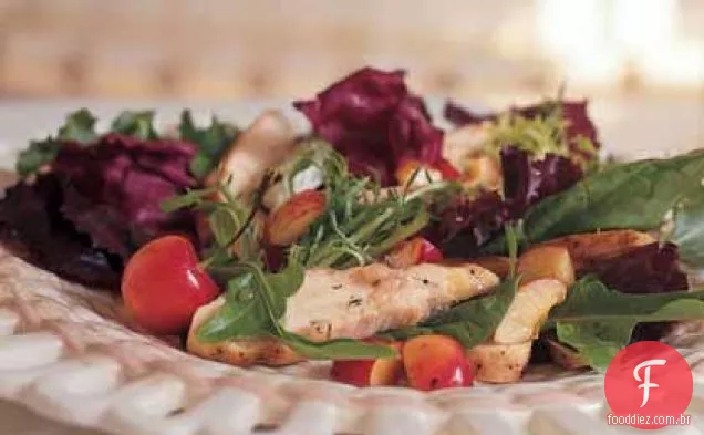 Salada De Frango Grelhado Com Cerejas