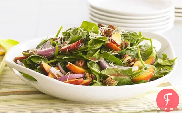 Salada De Espinafre Fresco De Verão