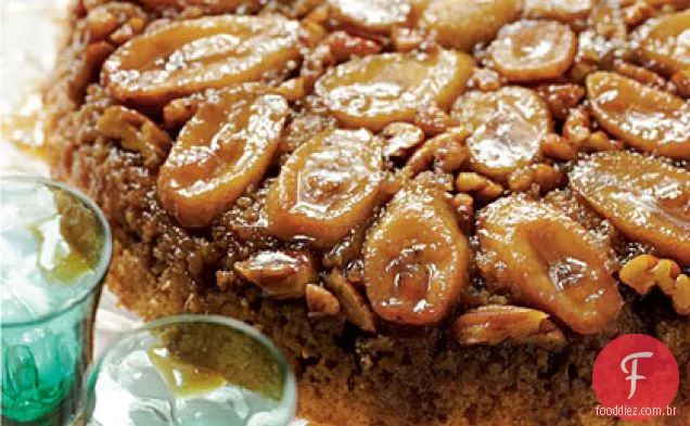 Bananas Foster Bolo De Cabeça Para Baixo