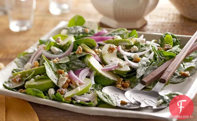 Salada De Maçã-Noz-Espinafre
