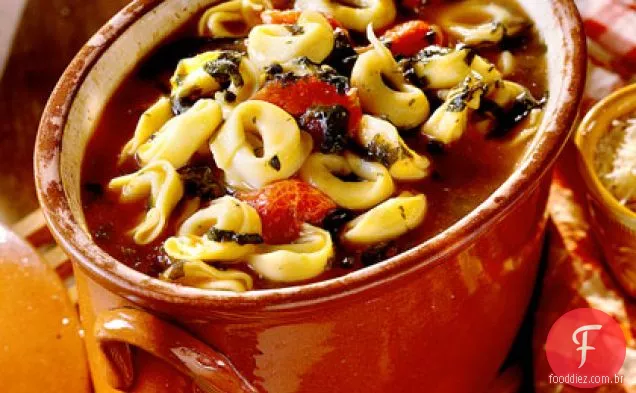 Sopa De Espinafre-Tortellini