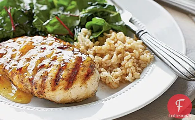 Frango picante com molho de laranja-Chipotle