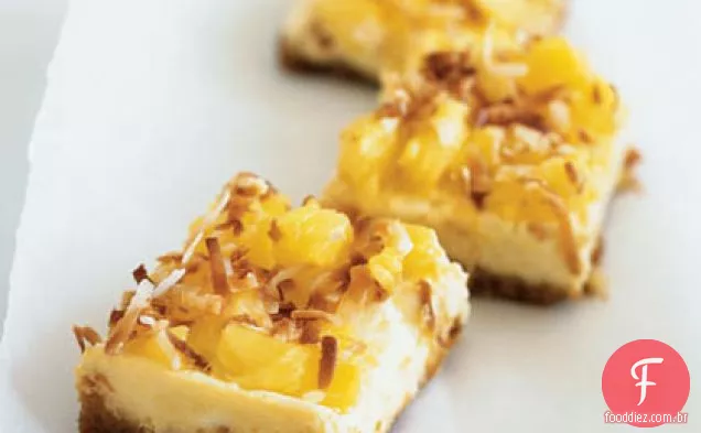 Piña Colada Cheesecake Bars