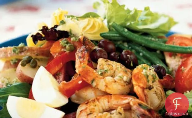 Salada De Camarão Estilo Francês