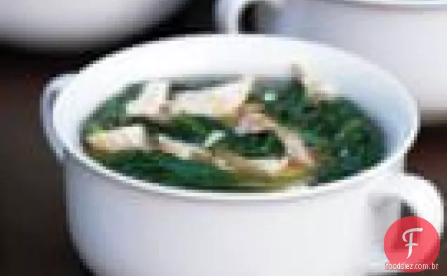 Stracciatella De Frango Com Espinafre Bebê