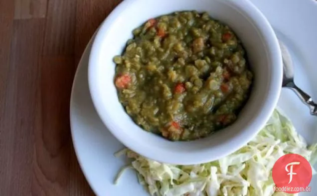 Coma por oito dólares: sopa de ervilha dividida e Slaw mais simples