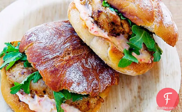 Charmoula Sanduíches De Frango Grelhado