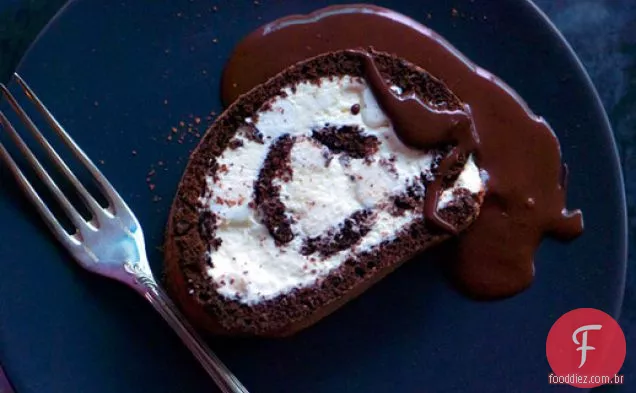 Bolo de chocolate quente e Marshmallow