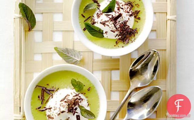 Chocolate Mint Pots de Crème