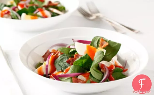 Salada De Espinafre Quente