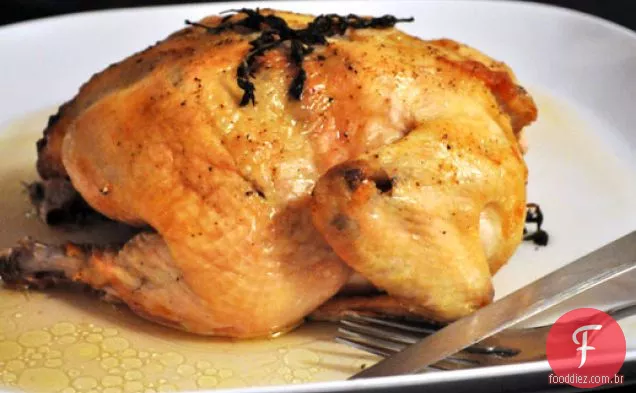 Frango assado com tomilho