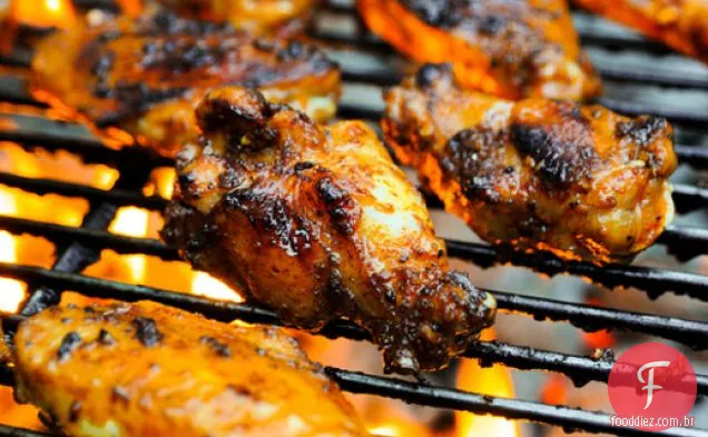 Grelhar: asas de frango do Dragão