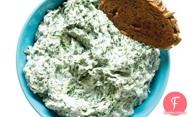 Molho cremoso de espinafre e Parmesão