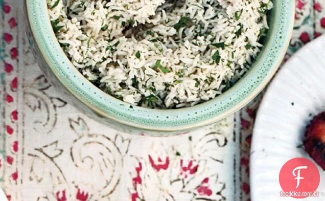 Arroz Basmati com cebola doce e ervas de Verão