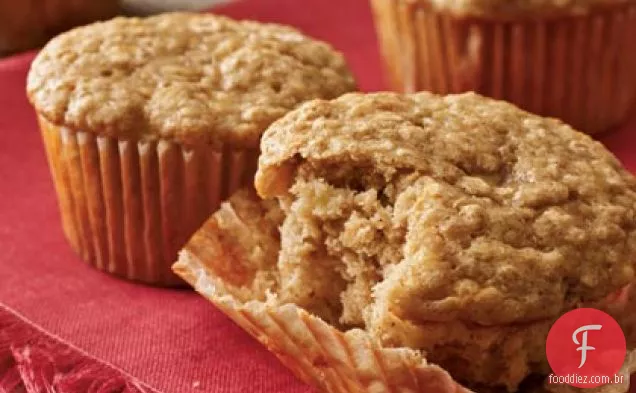 Muffins de Banana-Aveia rápidos e fáceis