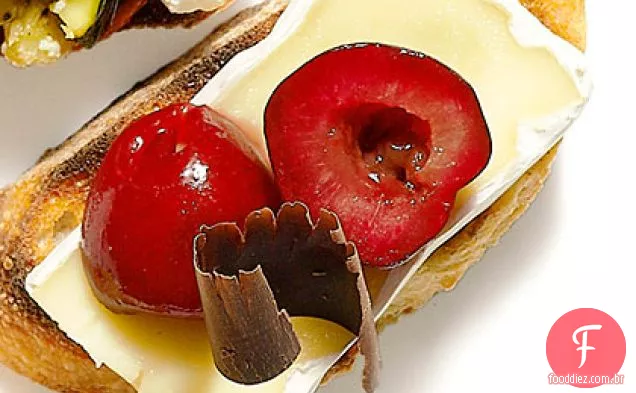 Queijo e chocolate Bruschetta