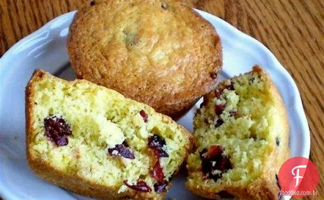 Saudável E Delicioso: Muffins Laranja-Cranberry