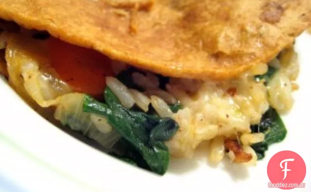 Quesadillas De Cenoura E Espinafre