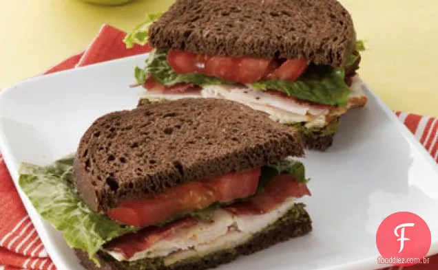 Pesto Turkey Club