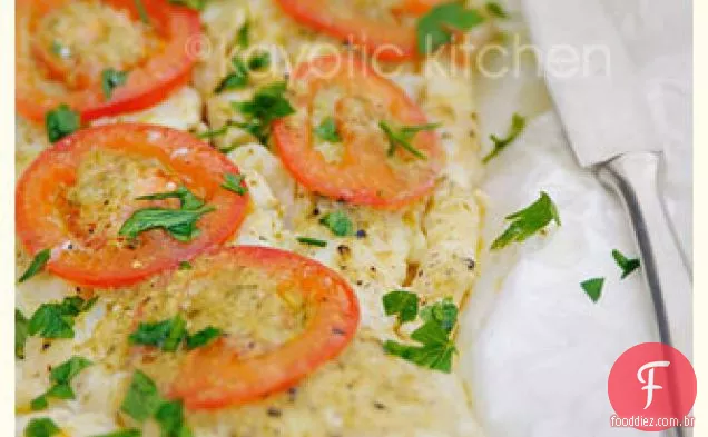 Bacalhau Com Pesto E Tomate