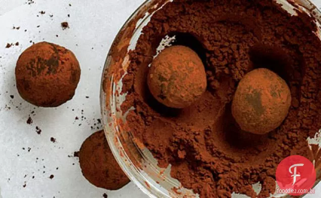 Chocolate-Trufas De Bolo De Café Expresso