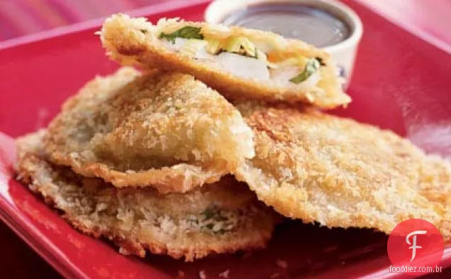 Bolinhos de camarão com molho Marroquino picante
