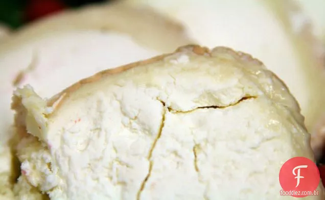 Cozinhe o livro: Pudim de Pão de queijo de cabra